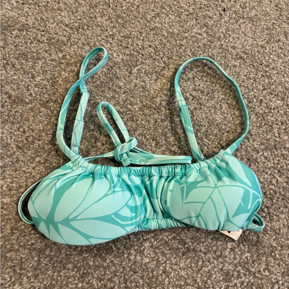 NWT Aerie Teal Bikini Top. Size XXS